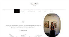 Desktop Screenshot of laurenmarx.com